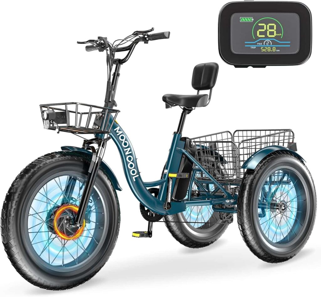 MOONCOOL Electric Tricycle for Adults