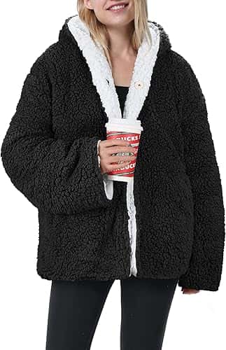 Tirrinia Sherpa Hooded Jacket for Women