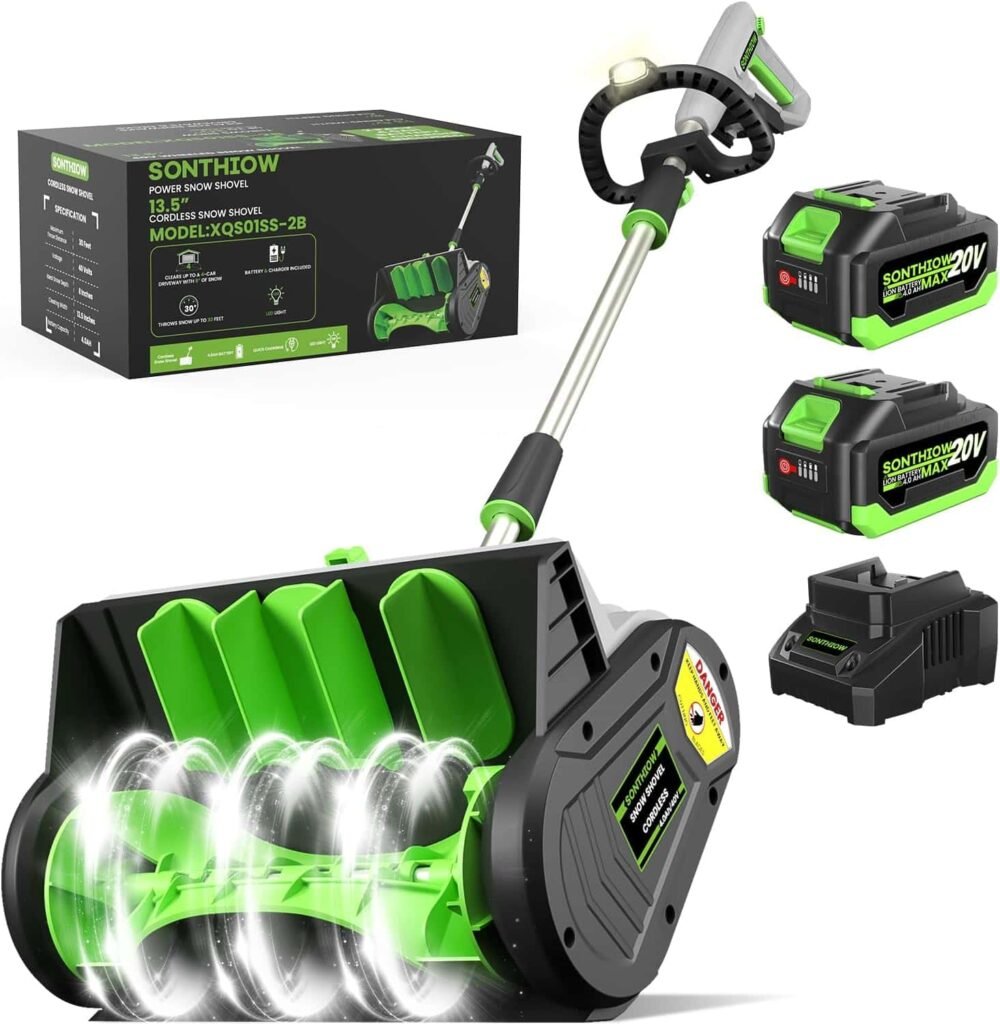 BtyPC 40V Brushless Cordless Snow Shovel