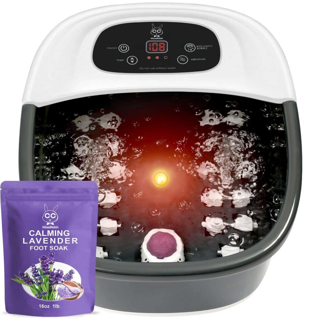 MoodRelish Heated Foot Spa Bath Massager
