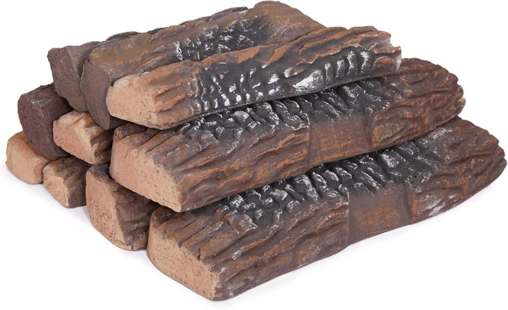 GASPRO Ceramic Logs for Gas Fireplace