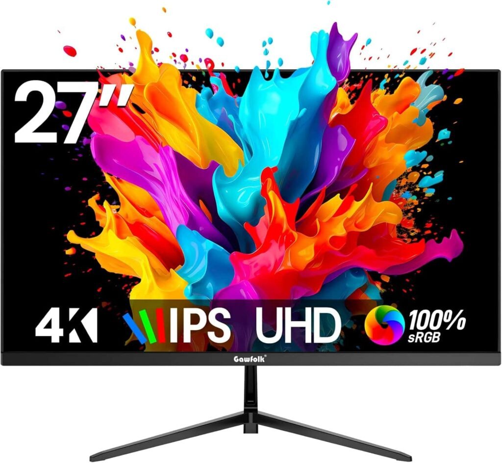 Gawfolk 27-Inch 4K UHD IPS Monitor
