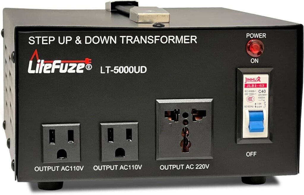 LiteFuze 5000 Watt Voltage Converter Transformer
