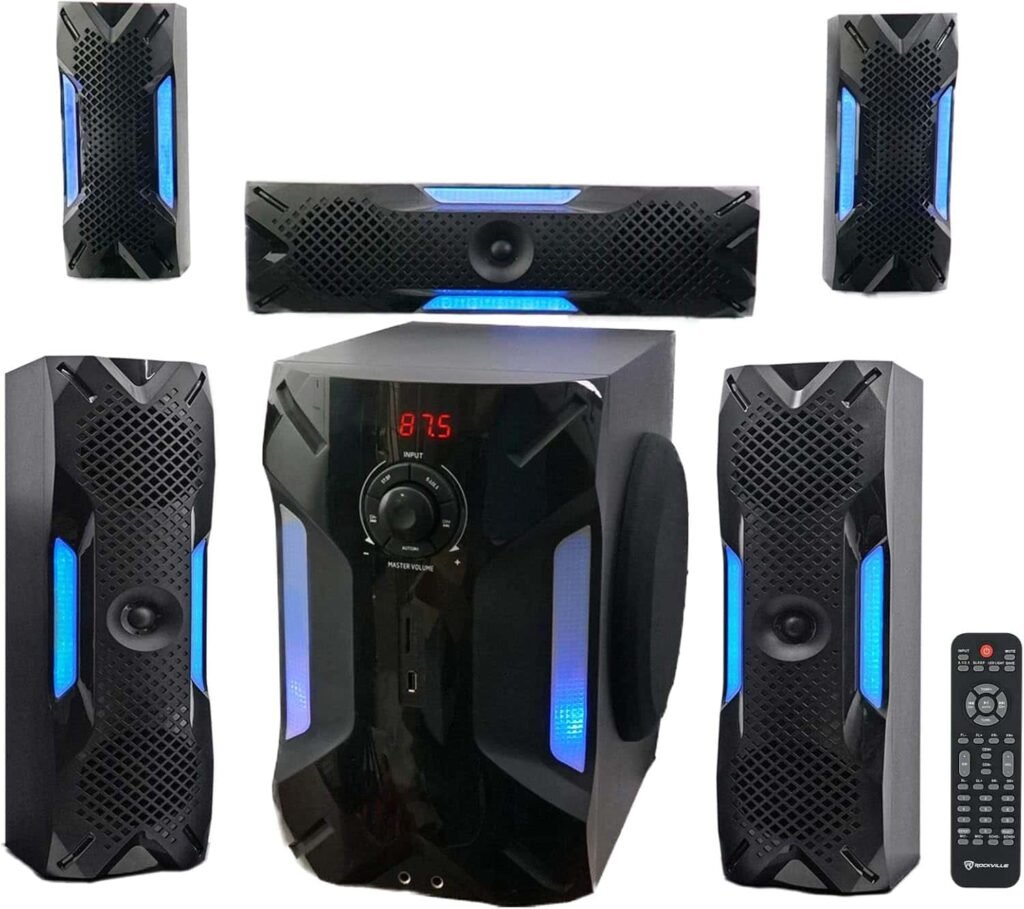 Rockville HTS56 1000W 5.1 Channel Home Theater System