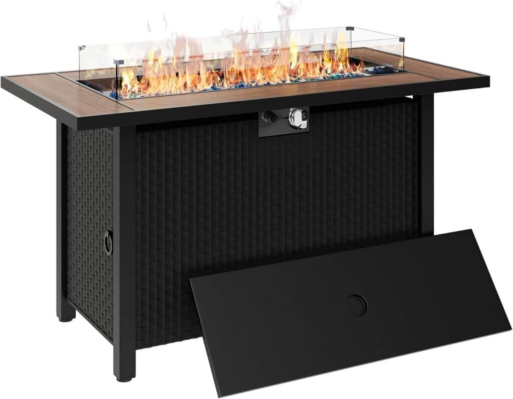 Shintenchi 45-Inch Propane Fire Pit Table