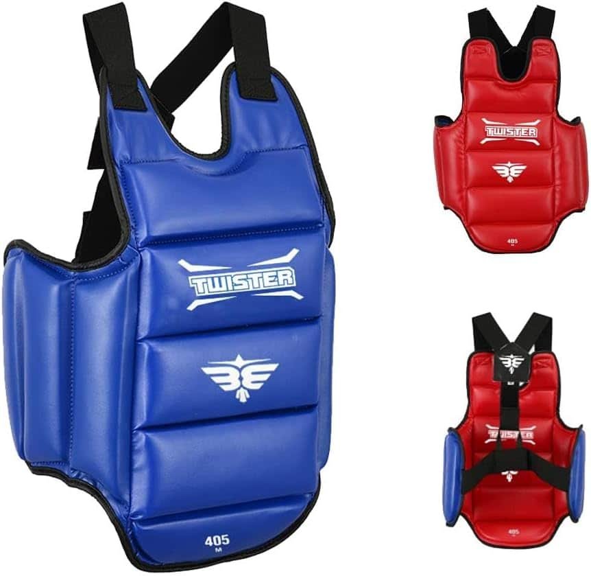 TWISTER FIGHT WEAR Karate Taekwondo Boxing Muay Thai MMA Chest Guard