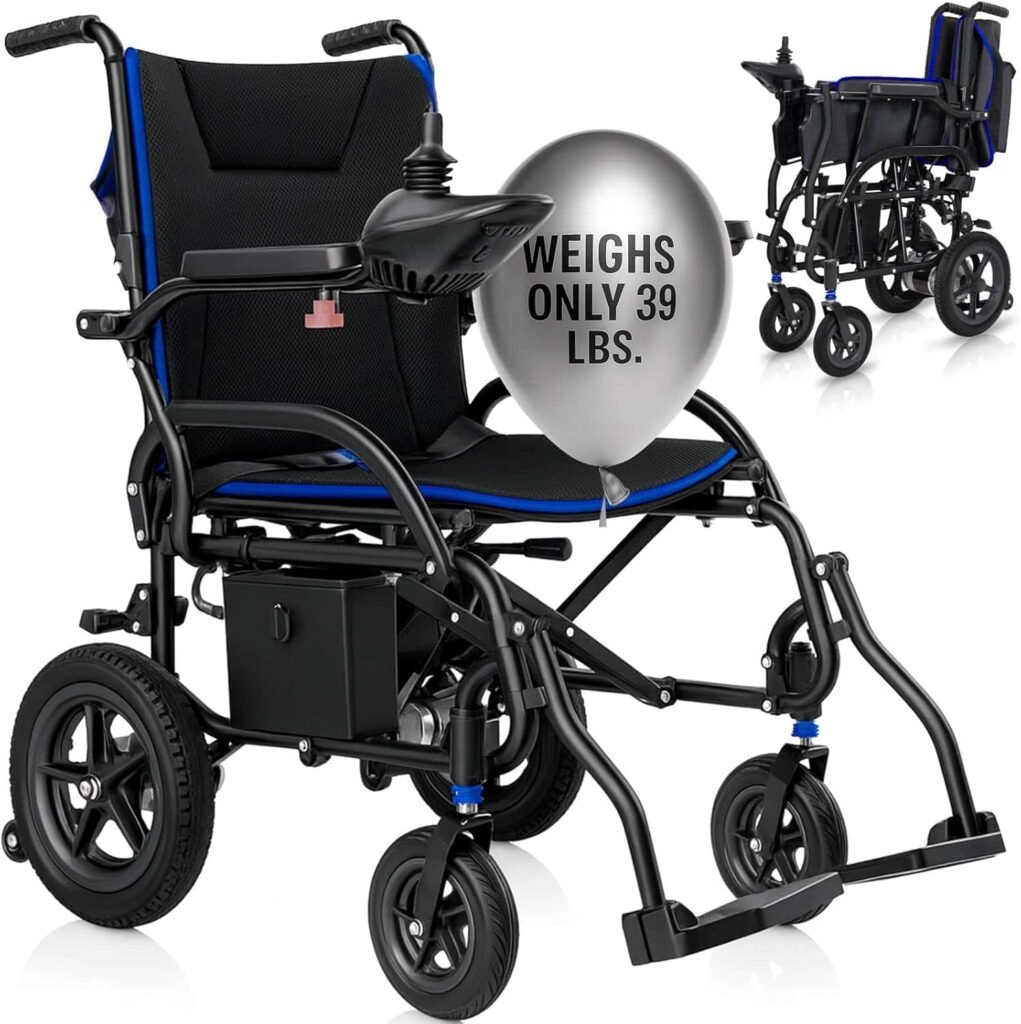 Vive Lightweight Electric Wheelchair for Adults