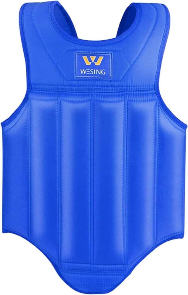 W WESING Martial Arts Muay Thai Boxing Chest Protector