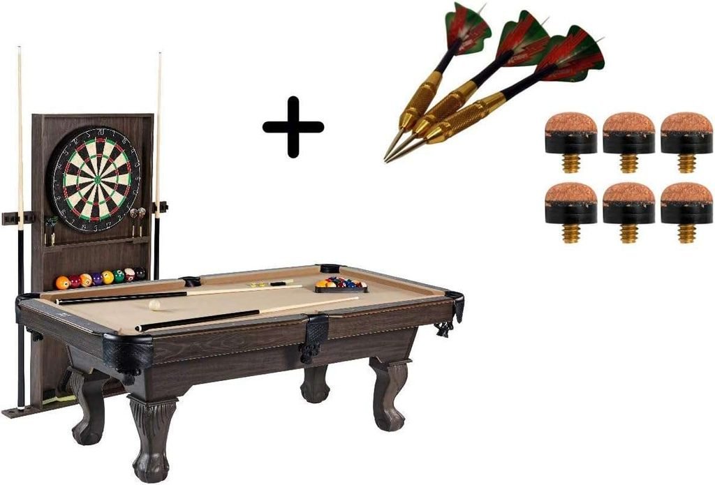 BARRINGTON 90-Inch Ball and Claw Leg Billiard Pool Table