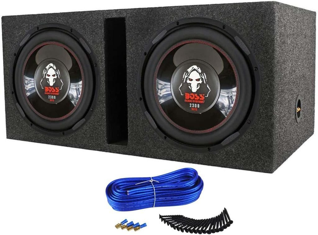 BOSS Audio P126DVC 12-Inch Dual Voice Coil Car Subwoofer with Vented Enclosure