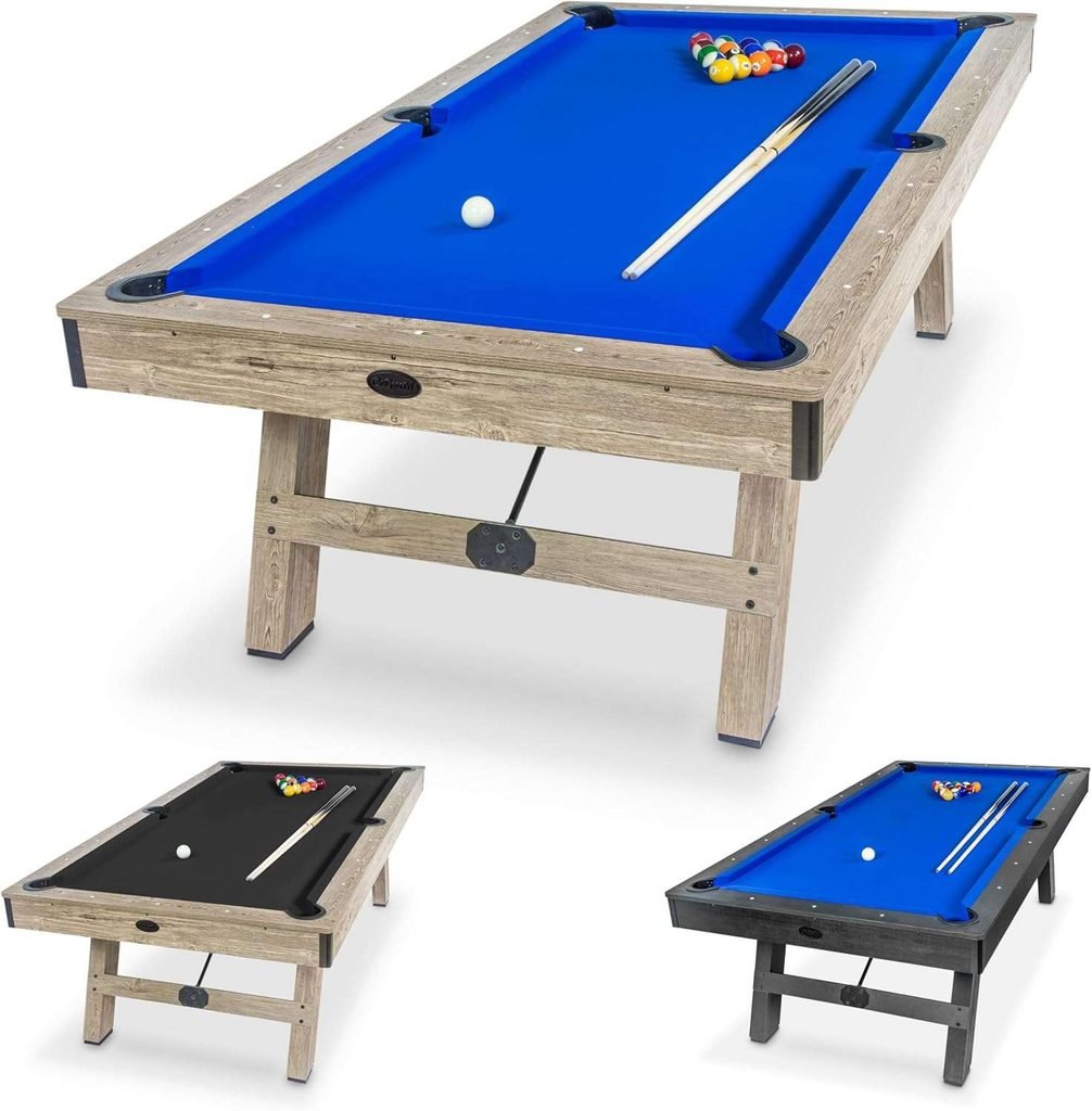 GoSports 8-Foot Pool Table with Wood Finish