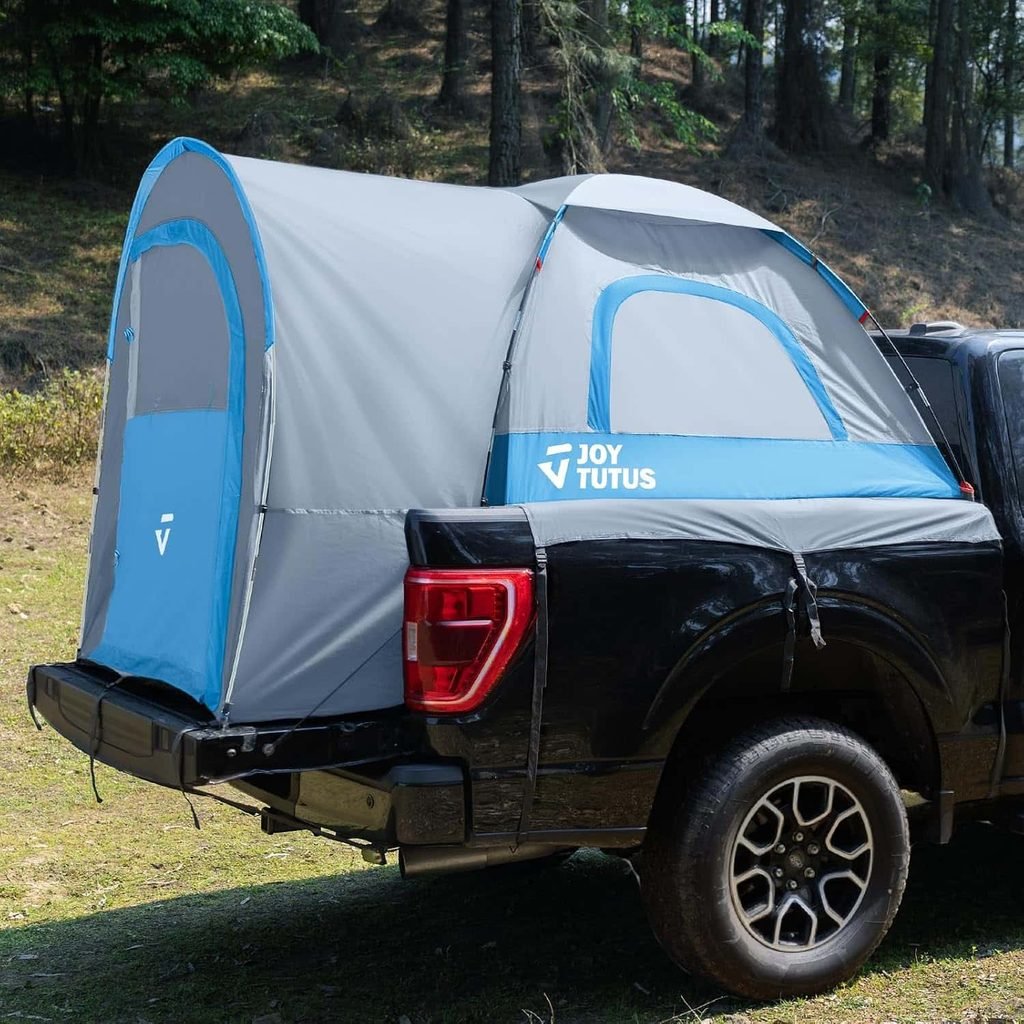 JOYTUTUS Truck Tent with Rainfly 6.5Ft