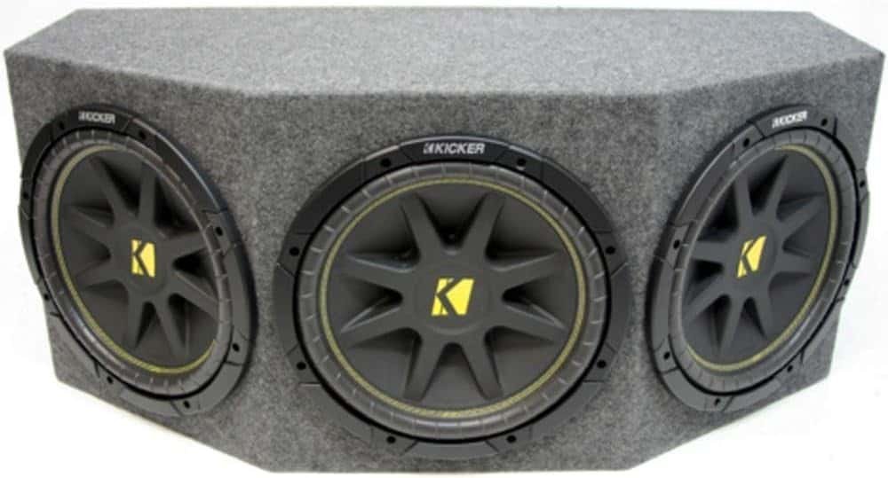 KICKER Comp Triple 12-Inch Loaded Subwoofer Box