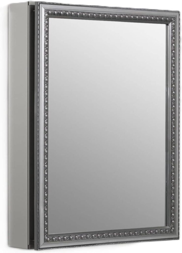 KOHLER Aluminum Bathroom Medicine Cabinet with Mirror