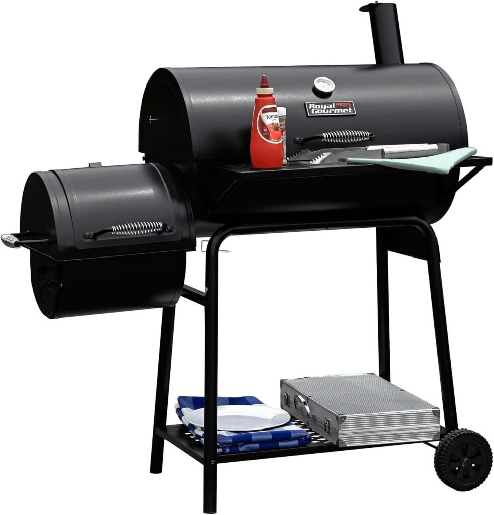 Royal Gourmet Charcoal Grill with Offset Smoker