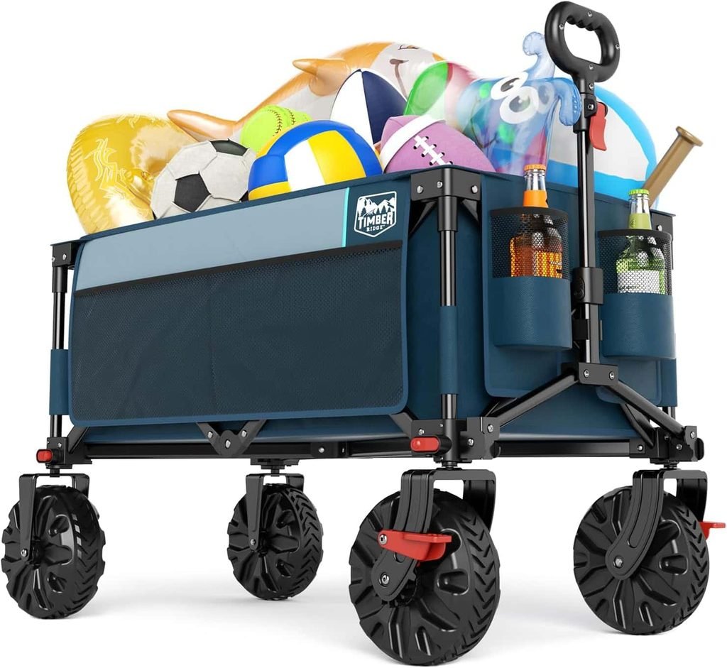 Timber Ridge Outdoor Collapsible Wagon with Brakes