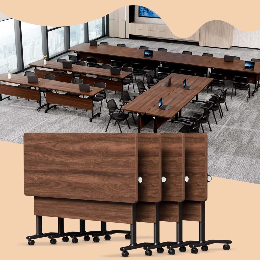 rzoizwko Folding Conference Table