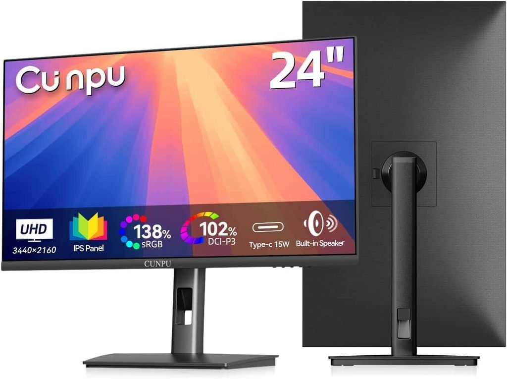 CUNPU 24" 4K UHD USB-C Pro Vertical Monitor
