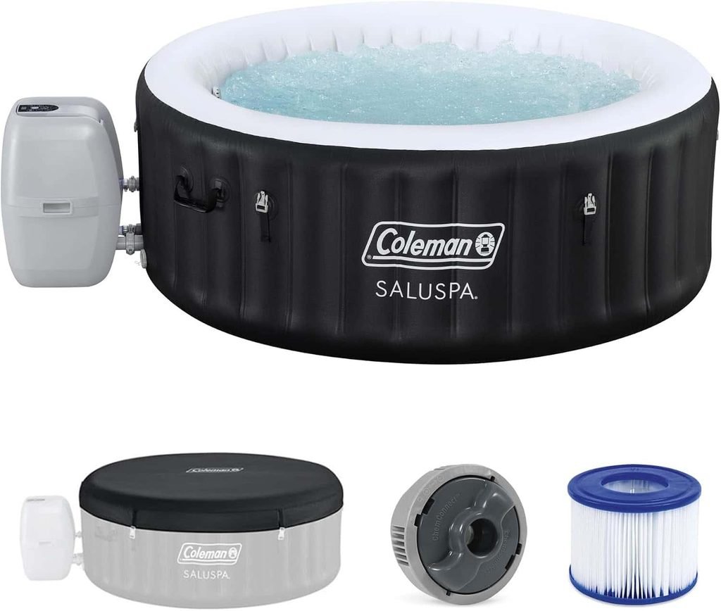 Coleman SaluSpa Miami Energy-Efficient AirJet 2-4 Person Inflatable Hot Tub
