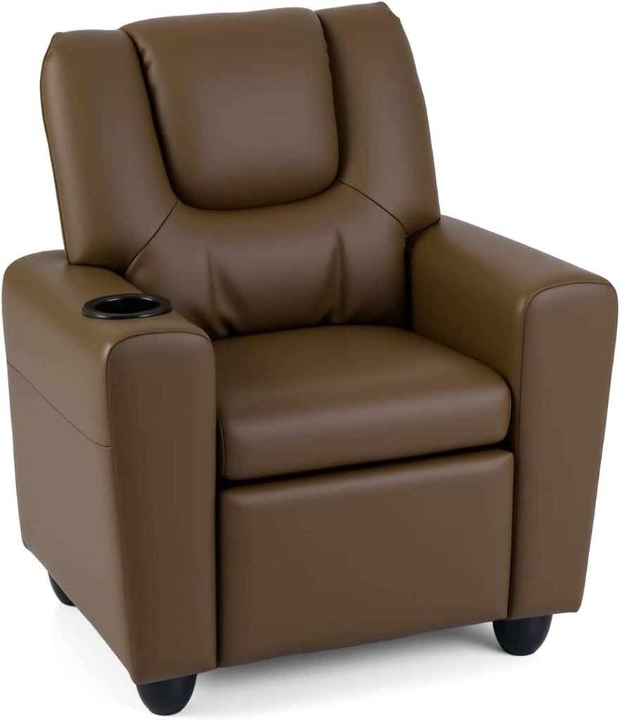Costzon Kids Recliner Chair with Cup Holder