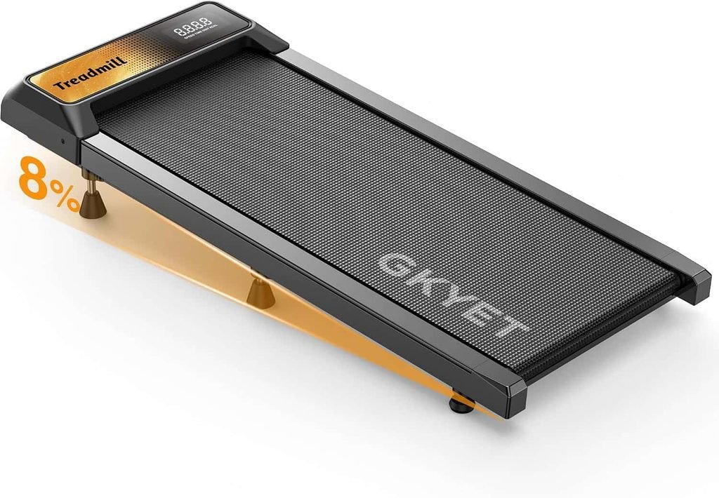 Gkyet Walking Treadmill Pad with Adjustable 8% Incline