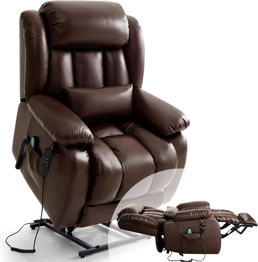 RESTREAL Infinite Position Lay Flat Power Lift Recliner Chair for Elderly