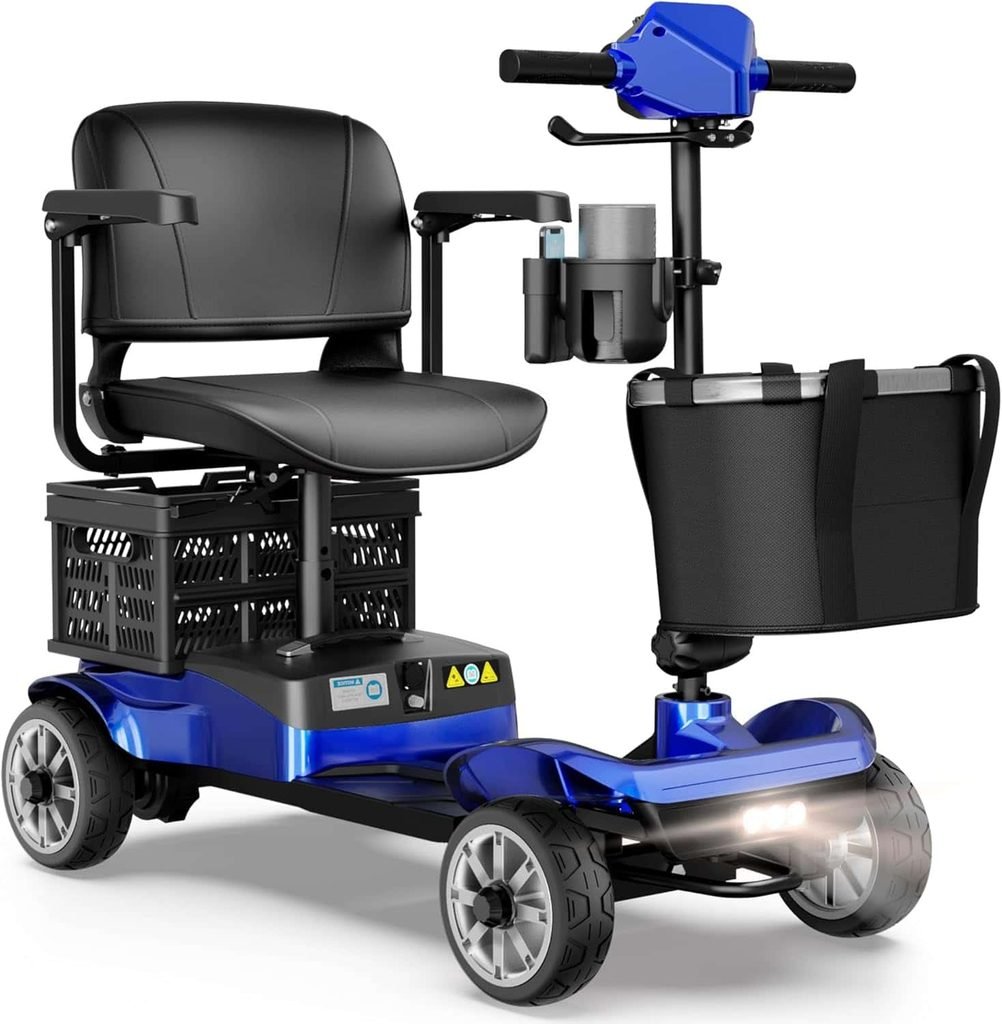 Rylox Foldable 4-Wheel Mobility Scooter for Adults