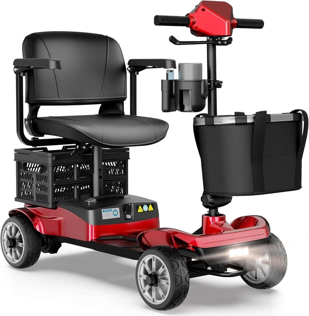 Rylox Foldable 4-Wheel Mobility Scooter for Adults