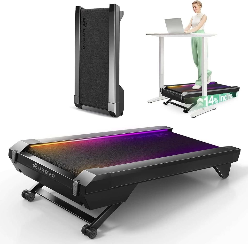 UREVO CyberPad Smart Walking Pad with 14% Auto Incline