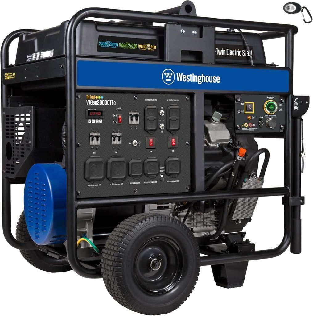 Westinghouse 28,000 Peak Watt Tri-Fuel Portable Generator