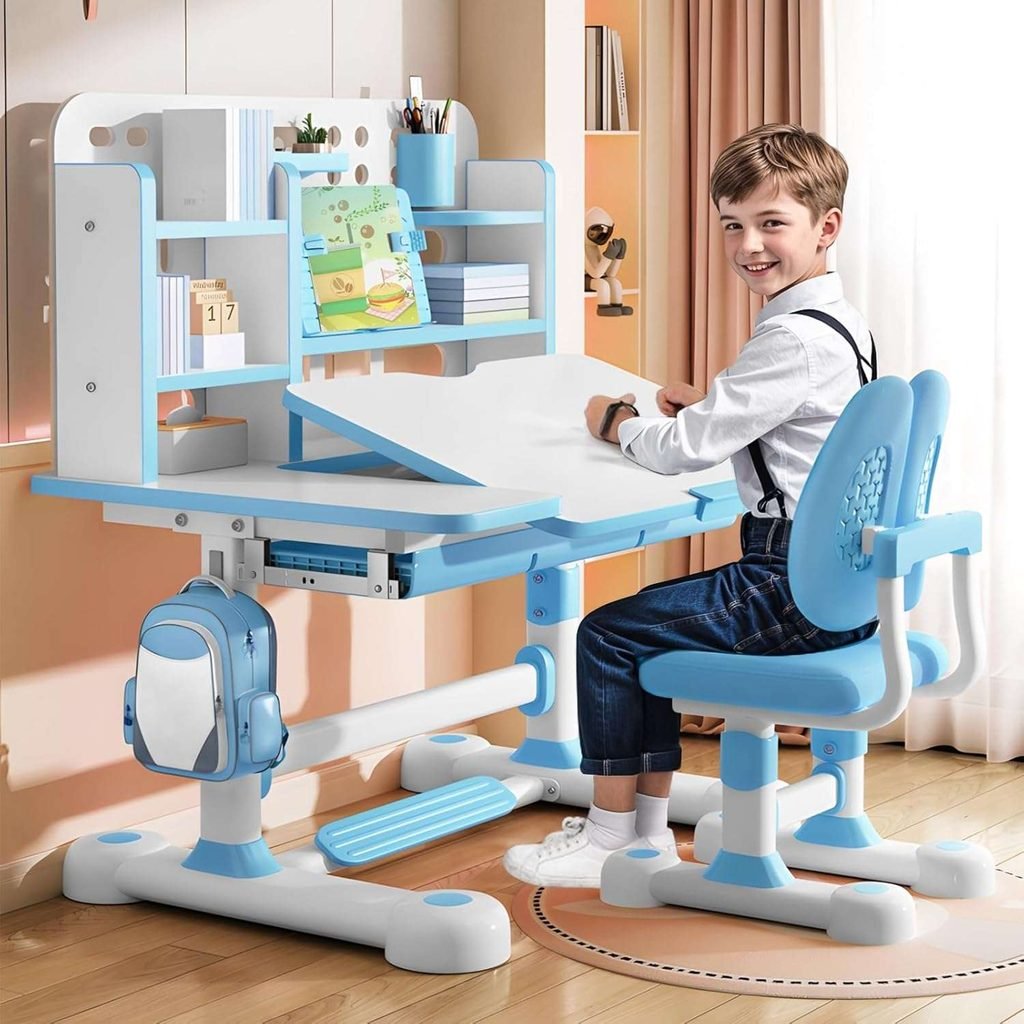 cdar Kids Study Desk and Chair Set