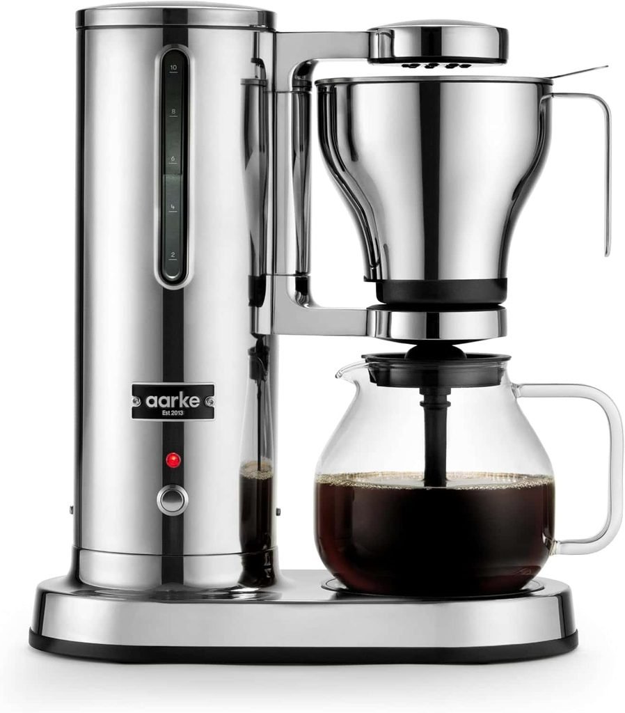 Aarke Stainless Steel Drip Coffee Maker with 42oz Glass Carafe