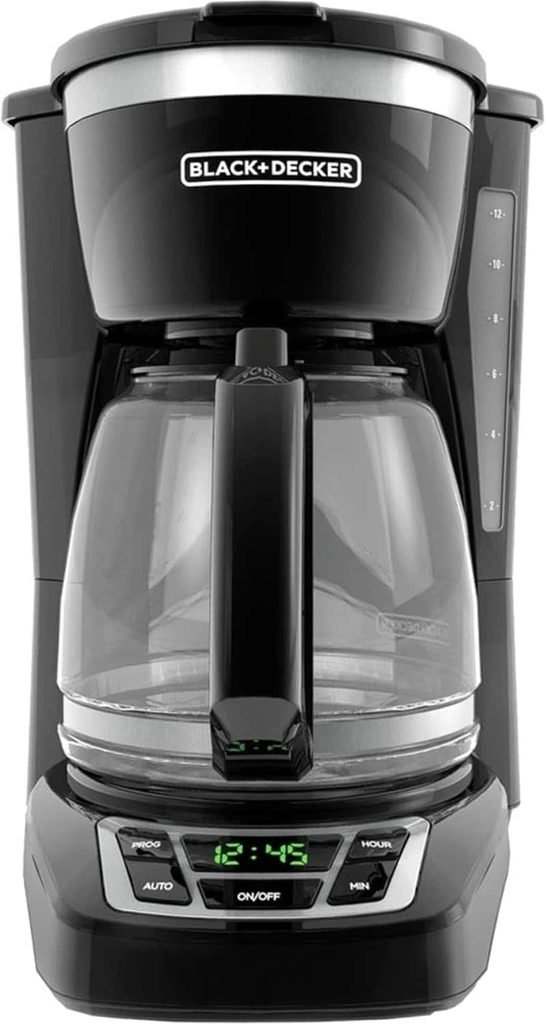 BLACK+DECKER 12-Cup Drip Coffee Maker with Vortex Brewing