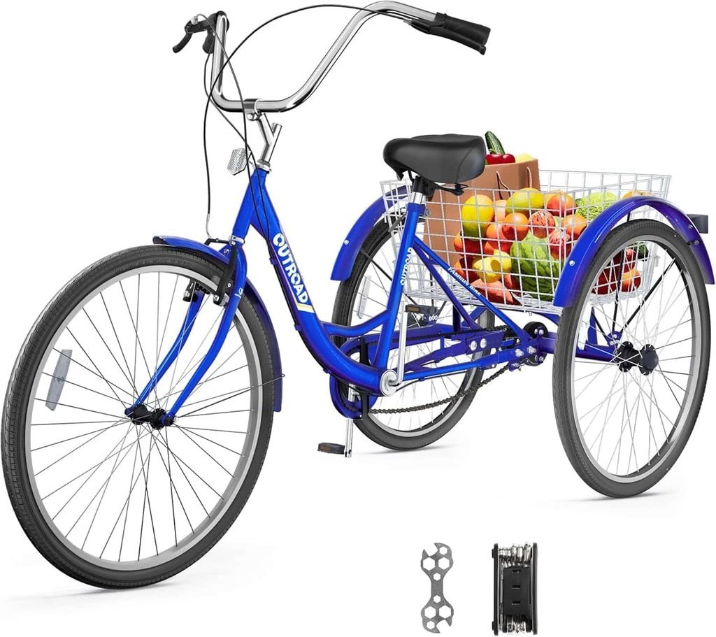 Brightpeak 1-Speed Adult Tricycle