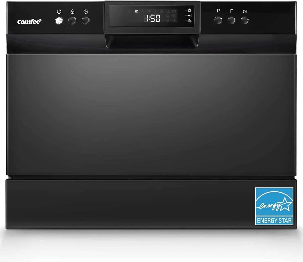 COMFEE’ Countertop Dishwasher, 6 Place Settings