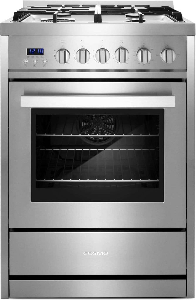COSMO Nebula 24-Inch Stainless Steel Gas Range with Convection Cooking