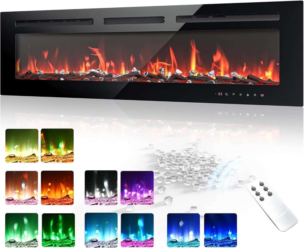 EUHOMY 50-Inch Electric Fireplace