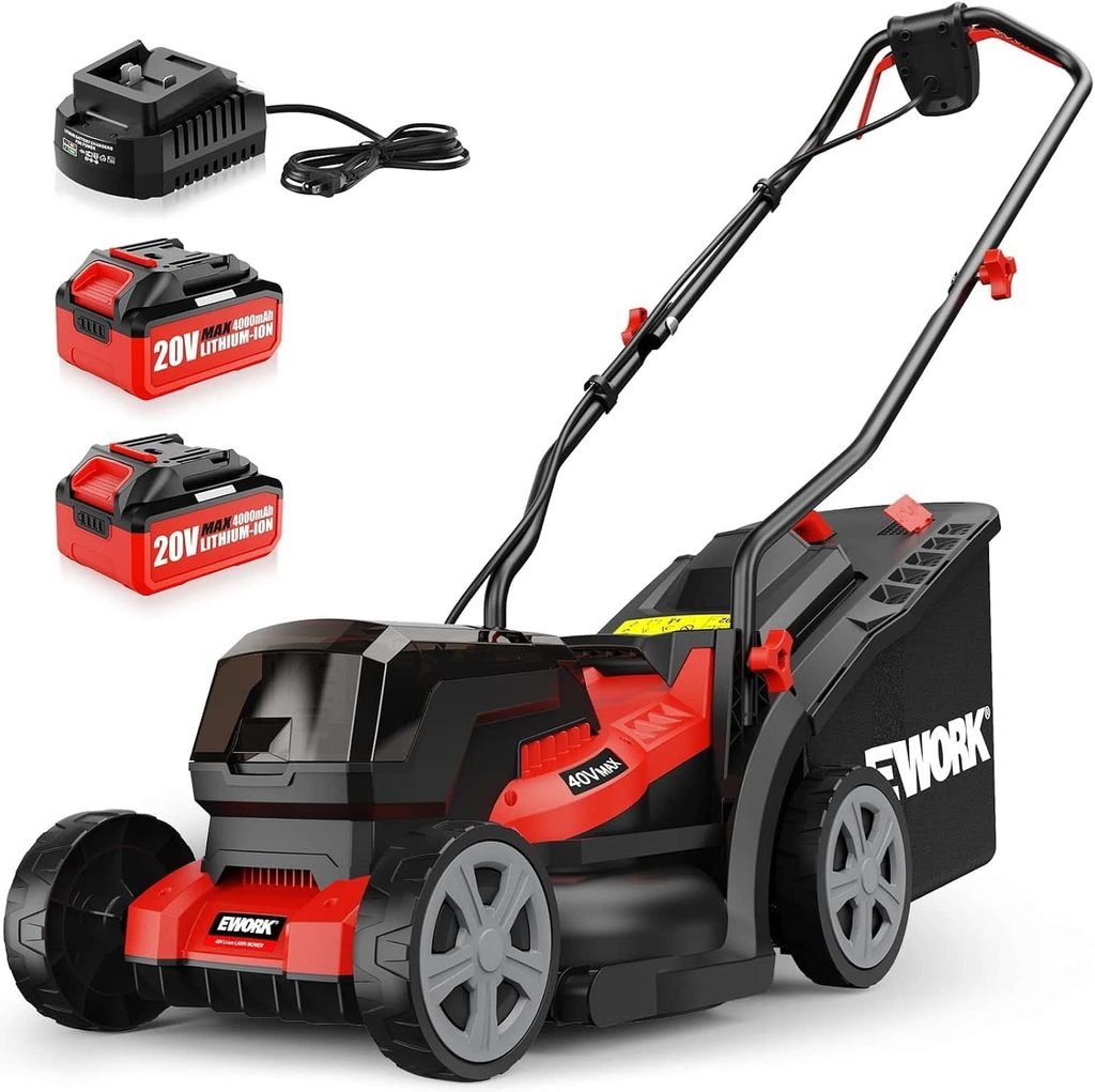 EWORK 40V 14-inch cordless lawn mower
