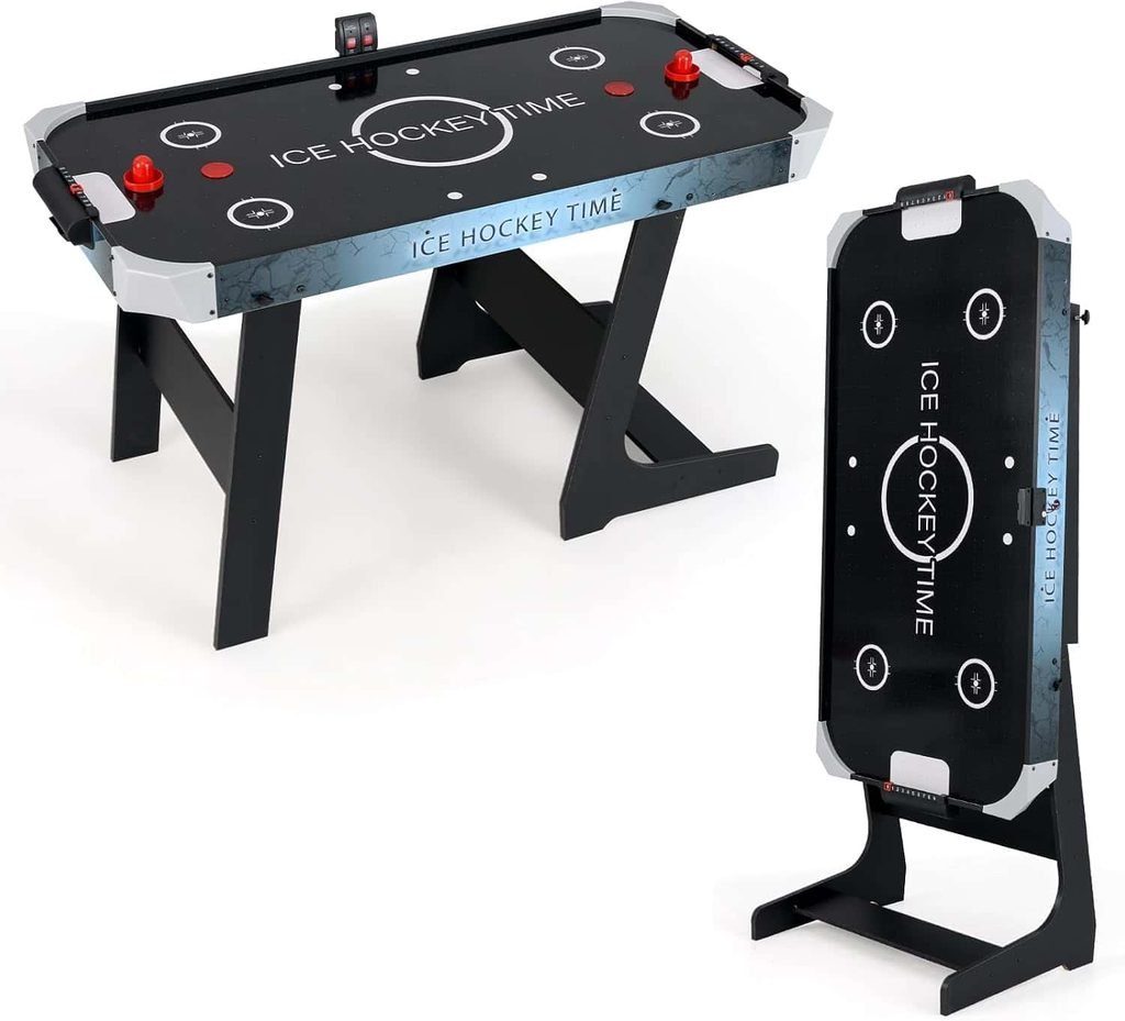 GYMAX 56-Inch Foldable Air Hockey Table
