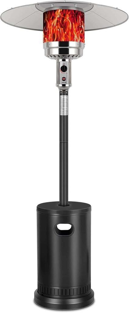 Hykolity 50,000 BTU Outdoor Propane Patio Heater for Backyard and Deck Use
