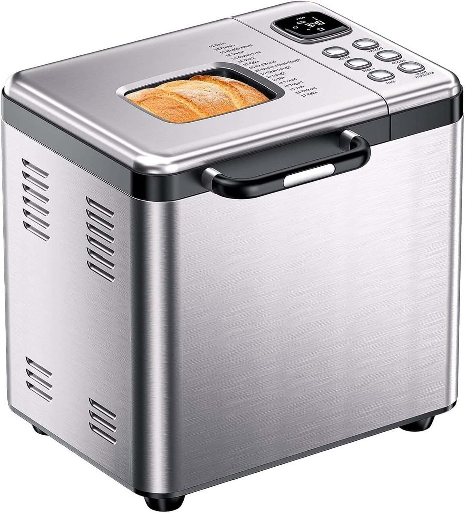 OSIPOTO 2 lb Stainless Steel Bread Machine