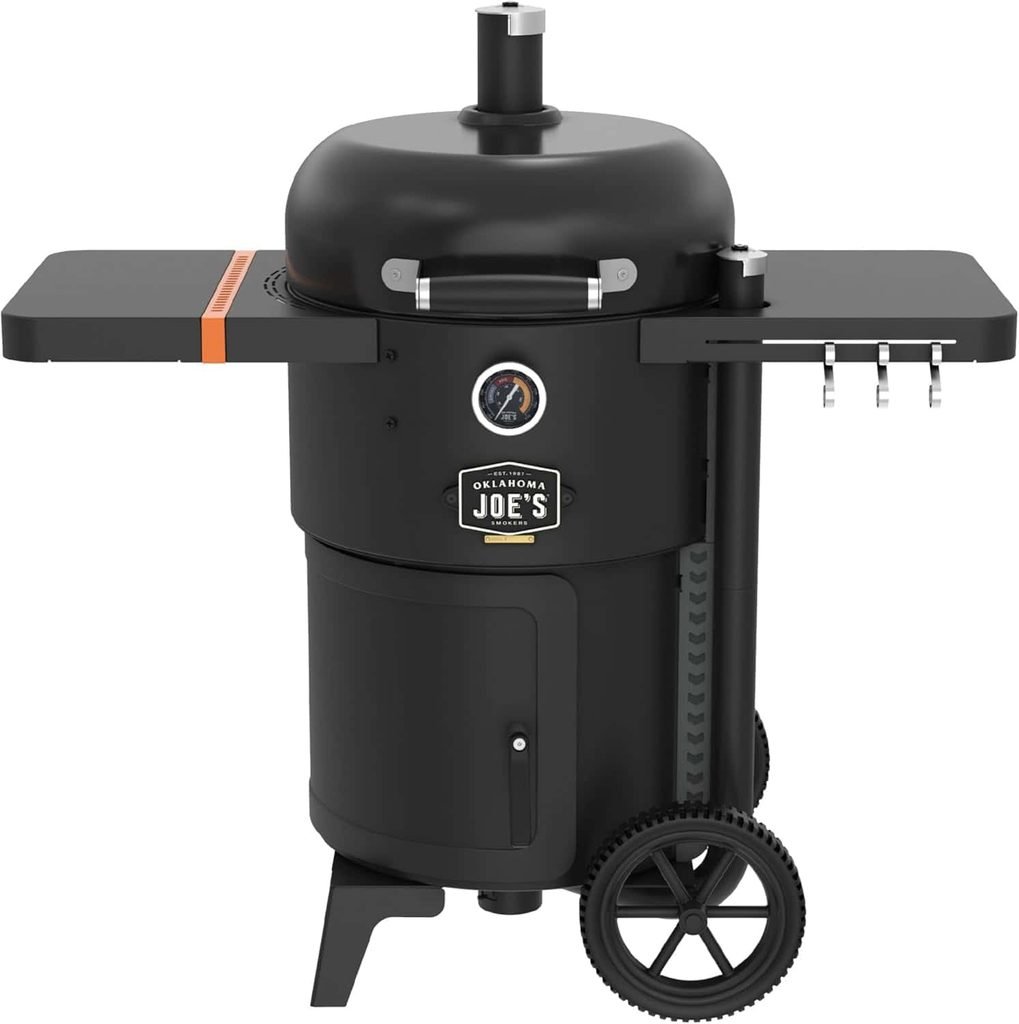 Oklahoma Joe's Bronco 18-Inch Heavy Duty Charcoal Drum Smoker and Grill