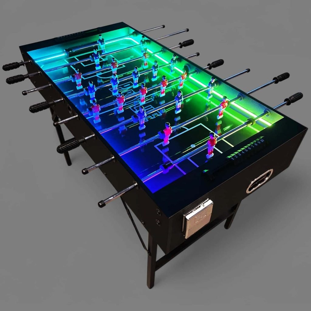 PartyLife 48 Foosball Table with LED Lights