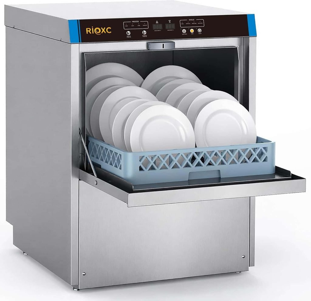 RIOXC Commercial High-Temperature Undercounter Dishwasher