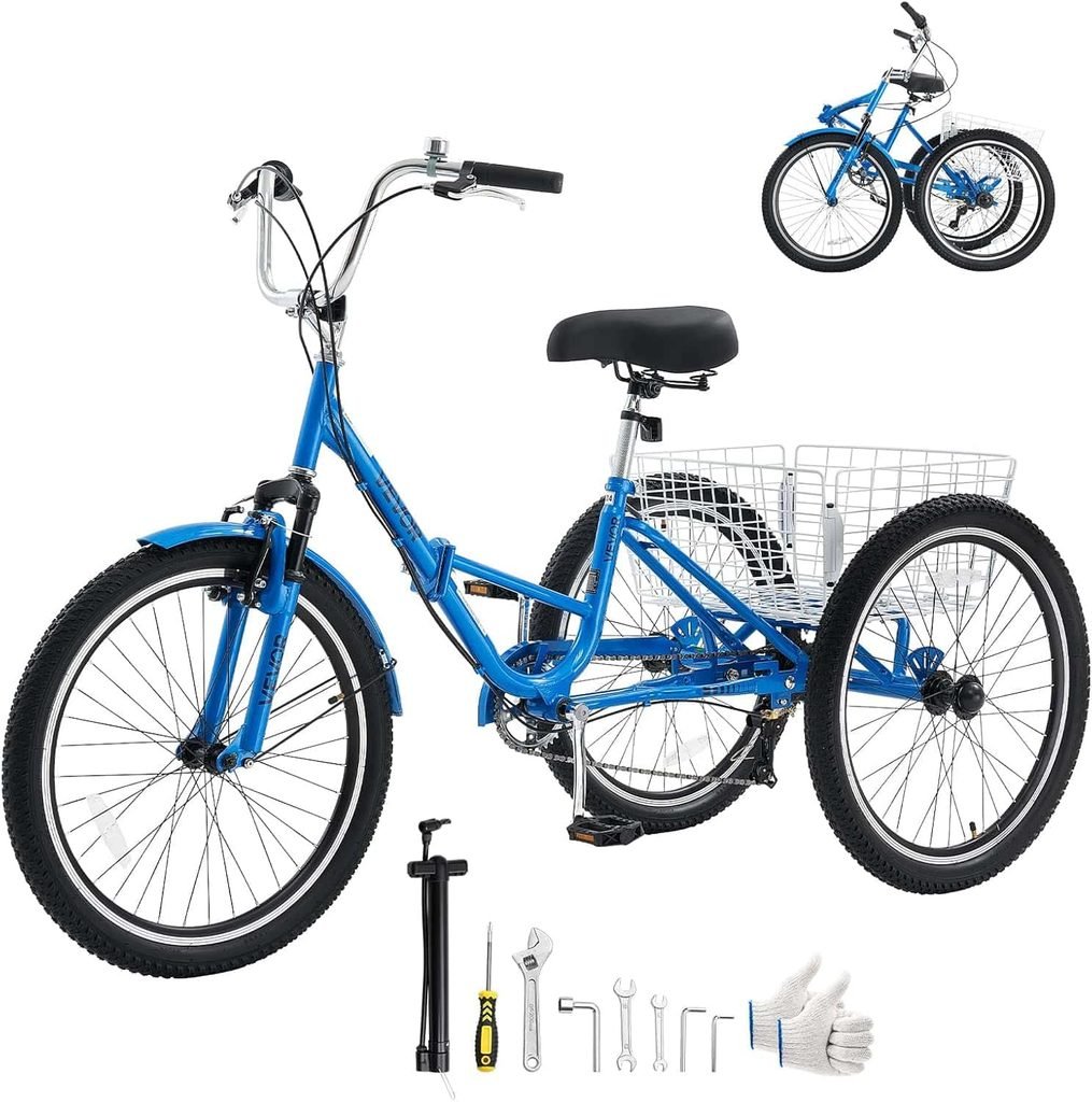 VEVOR Folding Adult Tricycle