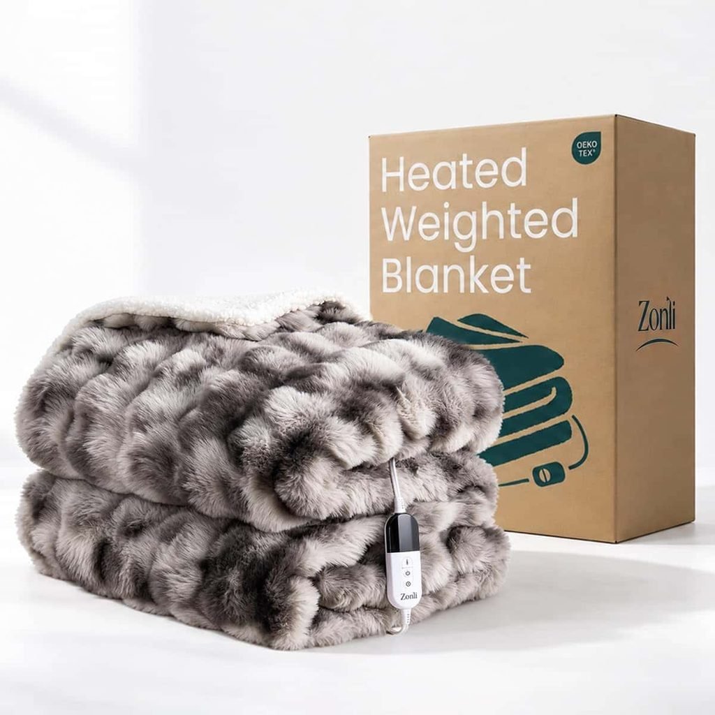 ZonLi 4-in-1 Heated Weighted Blanket for Adults